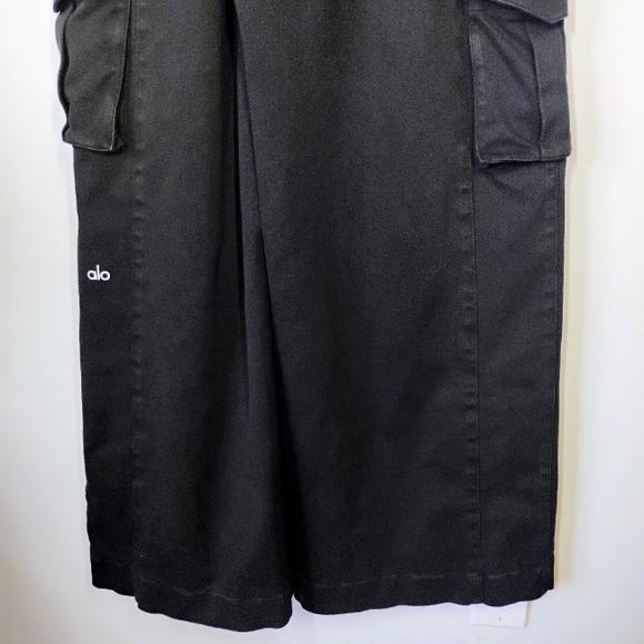 ALO Show Off Cargo Wide Leg Trouser Pants Womens Small Baggy Cool Girl High Rise - Picture 7 of 16